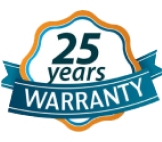 25 Years warranty badge